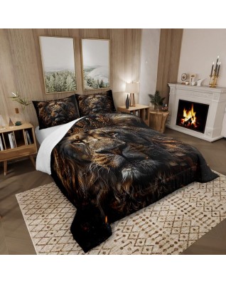Castle Fairy 3D Lion Quilt Set