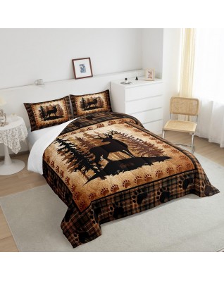 Castle Fairy Bear Print Quilt Set