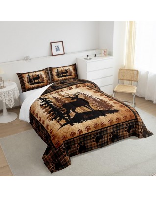 Castle Fairy Bear Print Quilt Set