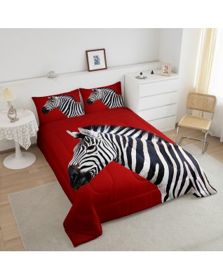 Castle Fairy Cute Zebra Quilt Set