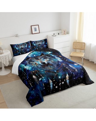 Castle Fairy Wolf Dream Catcher Quilt Set