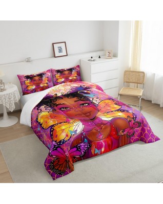 Cool Girl Pattern Full Size Comforter Set