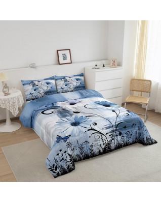 Country Floral Quilt Set