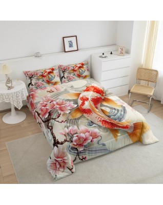 Japanese fish shaped bedding set