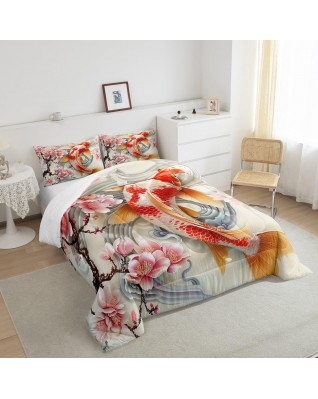 Japanese fish shaped bedding set